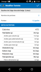 Apport nutritionnel