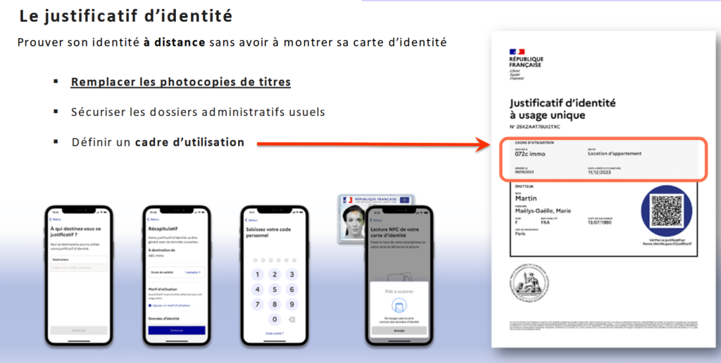 justifier son identité