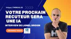 banner promoting an interview bold white text on blue with yellow accents and a man in a black shirt on the right includes the url a subscribe button and a logo tile